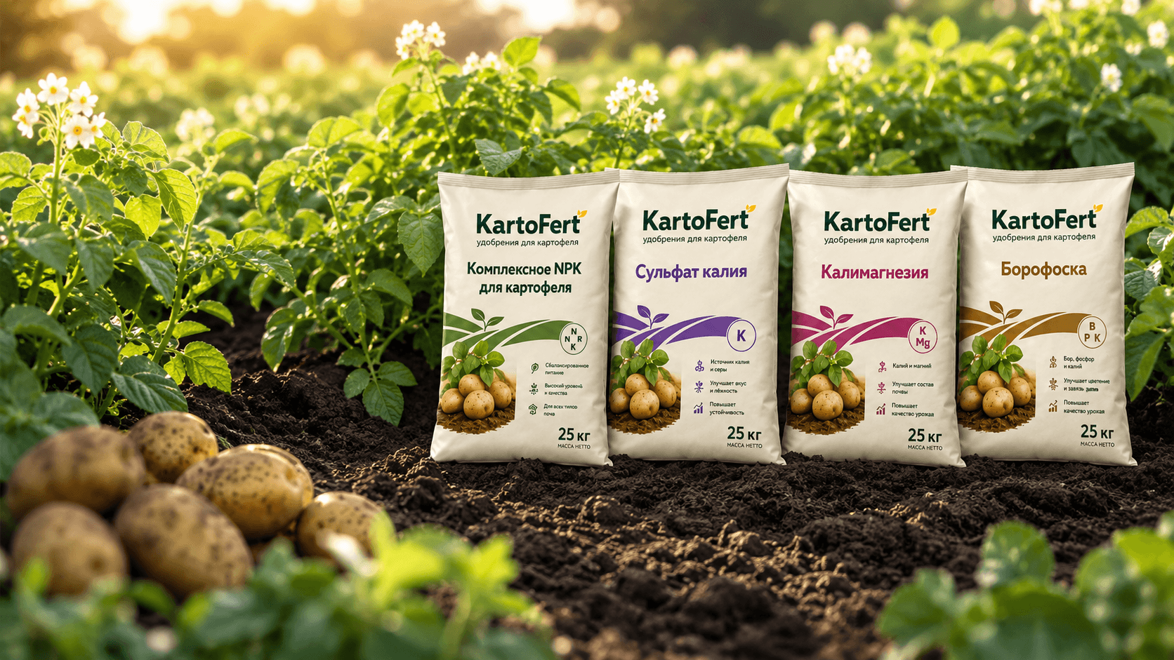 Каталог удобрений для картофеля KartoFert
