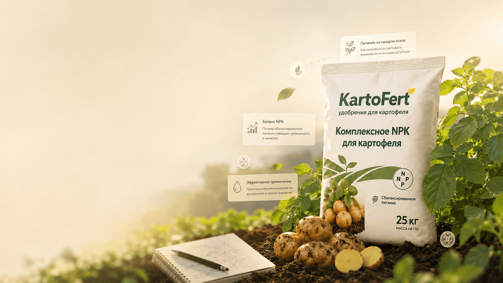 Практические материалы по питанию картофеля