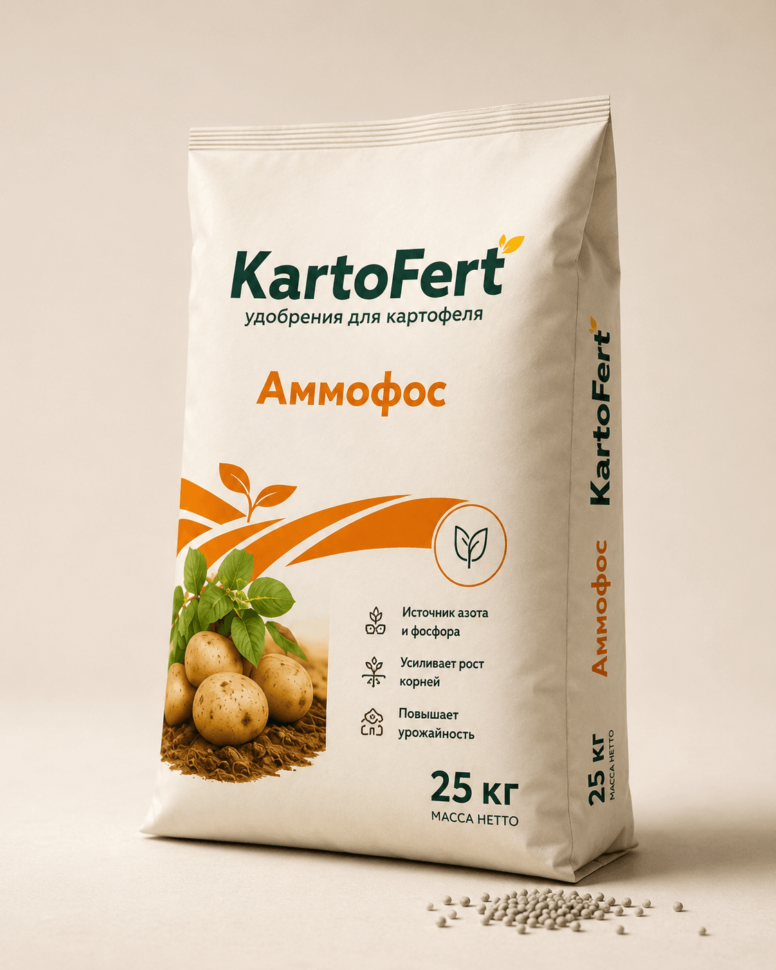 Аммофос: Боковой ракурс