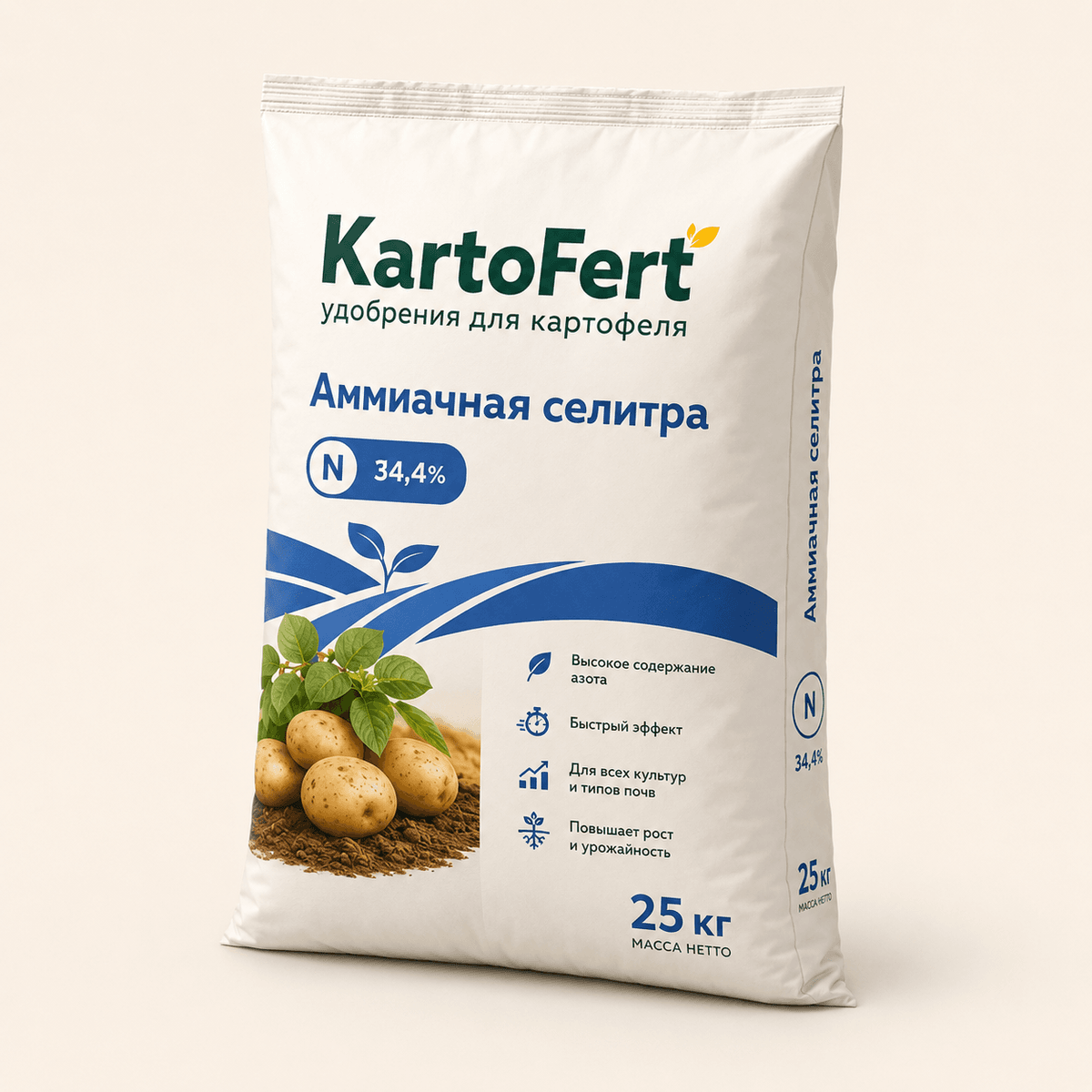 Аммиачная селитра: Боковой ракурс