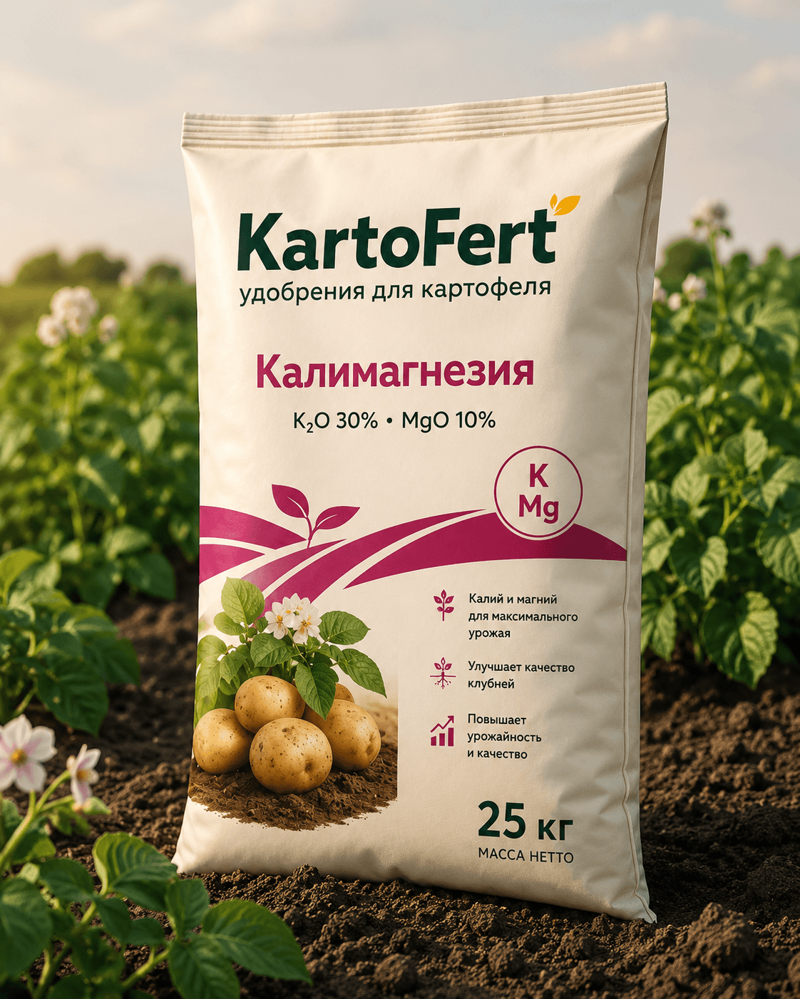 Калимагнезия: Задняя сторона