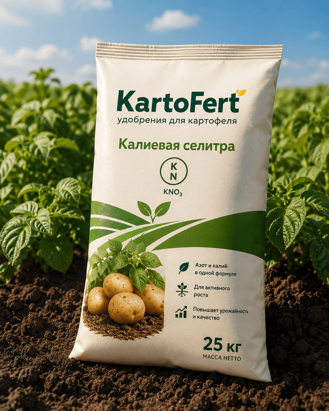 Калиевая селитра: Задняя сторона