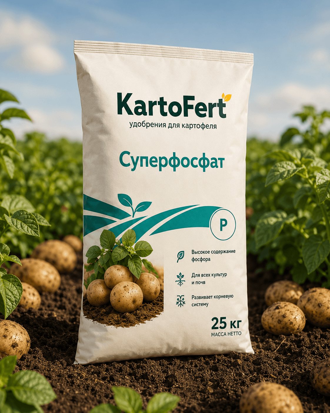 Суперфосфат: Задняя сторона